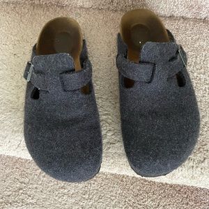 Birkenstock wool felt clogs